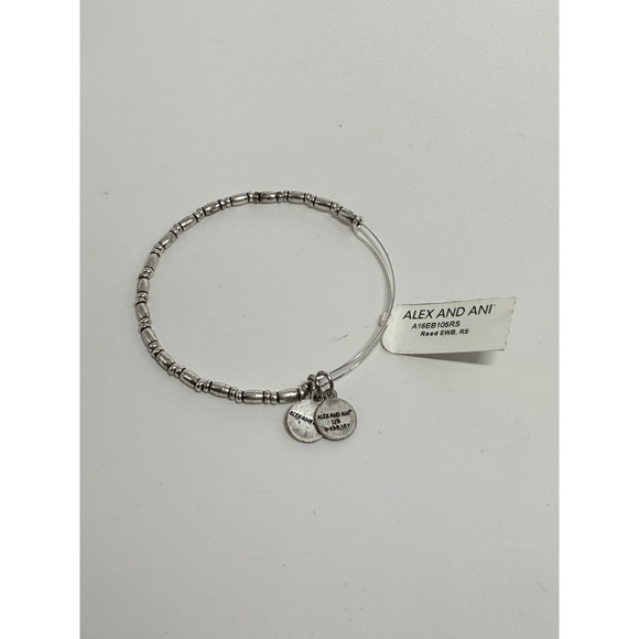 Alex and Ani Jewelry - Alex & Ani Reed Beaded Bracelet Energy Infused Technology Silver Toned NWT